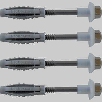 FISSAGGIO INOX PER VASO E BIDET WB2  7x80     FISCHER