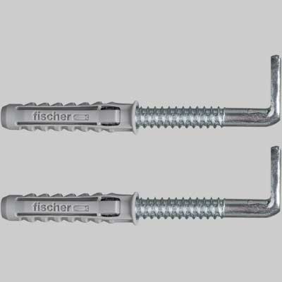 ELEMENTO DI FISSAGGIO PER SCALDABAGNI WDS12  WDS14  Foro 14 mm  Prof. 90 mm  Tassello s.14  L. cancano 95 mm     FISCHER