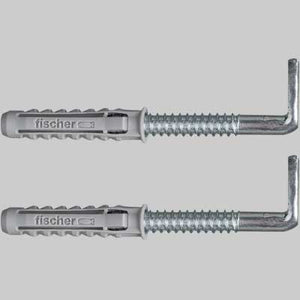 ELEMENTO DI FISSAGGIO PER SCALDABAGNI WDS12  WDS14  Foro 14 mm  Prof. 90 mm  Tassello s.14  L. cancano 95 mm     FISCHER