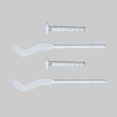 MENSOLA PER RADIATORI IN ALLUMINIO SEZIONE PIATTA 3 MM TF10/70B  Foro 10 mm  Prof. 85 mm  Tassello c.10x75  L. 70 mm     FISCHER