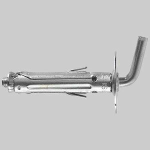 TASSELLO IN ACCIAIO CON GANCIO CORTO - SBS 9/8 - G=10 mm - 1 confezioni - FISCHER