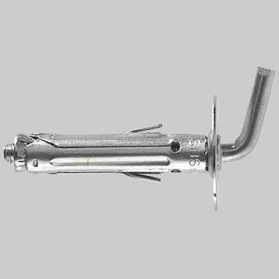 TASSELLO IN ACCIAIO CON GANCIO CORTO - SBS 9/8 - G=10 mm - 1 confezioni - FISCHER