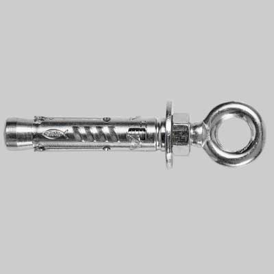 ANCORANTE IN ACCIAIO CON OCCHIOLO CL. 8.8 - TAM 10.O c/occhiolo Ø15 P.80 L.69 Sp.13 - 1 confezioni - FISCHER