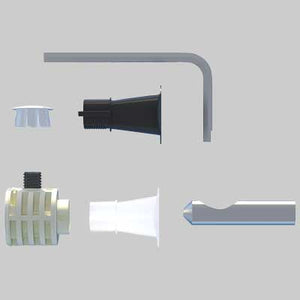 FISSAGGIO NASCOSTO ATTACCO LATERALE PER SOSPESI  WB9 B LV     FISCHER