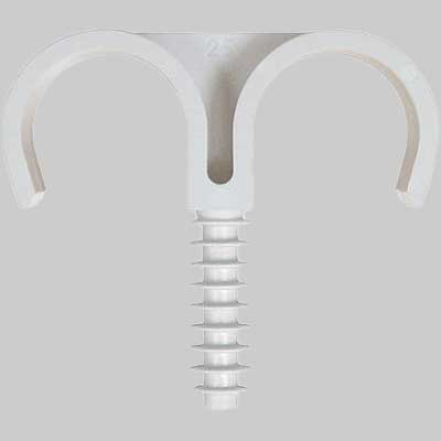 FISSATUBO A BATTERE DOPPIO FX-D - 25 - 1 confezioni - FISCHER