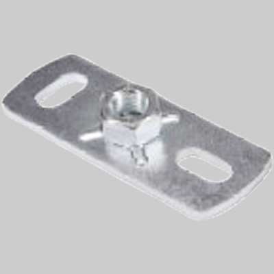 PIASTRA PER COLLARI A SBALZO SU PARETI - M10 - 10 pezzi - MADE IN ITALY