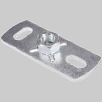 PIASTRA PER COLLARI A SBALZO SU PARETI - M10 - 10 pezzi - MADE IN ITALY