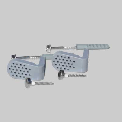 FISSAGGIO LATERALE IN ABS PER WC E BIDET  Vite 7x60  Tassello 10x50     MADE IN ITALY