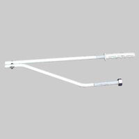 FISSAGGIO TELESCOPICO VERNICIATO PER LAVELLO  12x460     MADE IN ITALY