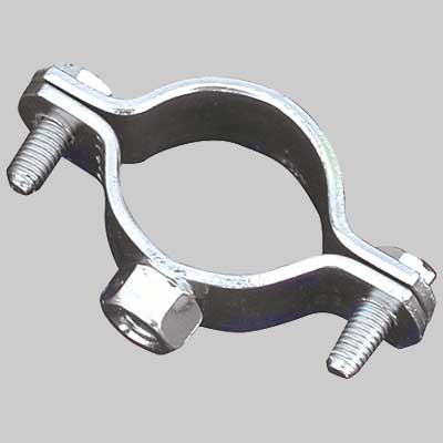 SOLO COLLARE FERMA TUBO IN ACCIAIO ZINCATO - 1/2 - 2 pezzi - MADE IN ITALY