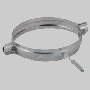 COLLARE NERVATO IN ACCIAIO INOX PER CANNE FUMARIE  Ø 250     MADE IN ITALY