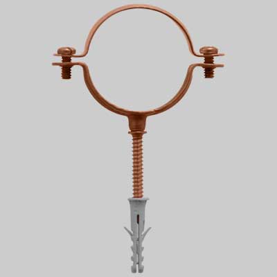 COLLARE FERMATUBO IN RAME COMPLETO DI VITI E TASSELLO  28     MADE IN ITALY