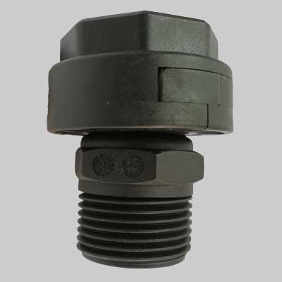 RACCORDO DIRITTO IN PLASTICA MF C/BOCCHETTONE  11/4     ITALTECNICA