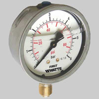 MANOMETRO Ø 63 A BAGNO DI GLICERINA LATERALE  0  25 bar| PSI G/14     WATTS INDUSTRIES