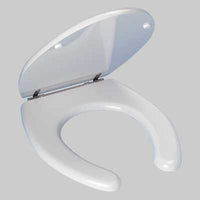 SEDILE GIGLIO PER VASO APERTO IN MDF Bianco coprivaso copriwater MADE IN ITALY