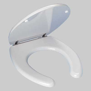 SEDILE GIGLIO PER VASO APERTO IN MDF Bianco coprivaso copriwater MADE IN ITALY