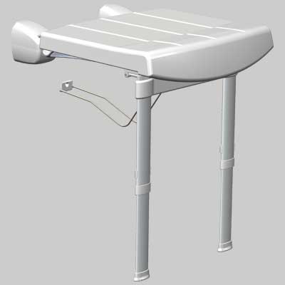 SEDILE RIBALTABILE DA MURO CON GAMBE       MADE IN ITALY