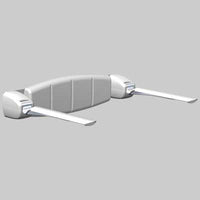 SCHIENALE MORBIDO DA MURO CON BRACCIOLI       MADE IN ITALY