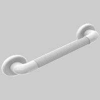 CORRIMANO LINEARE IN PLASTICA BIANCO  cm 45     MADE IN ITALY