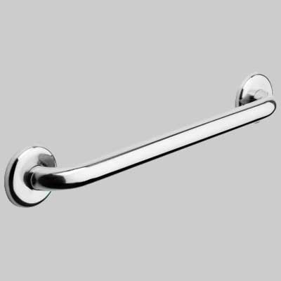 CORRIMANO LINEARE IN ACCIAIO INOX SATINATO  cm 30     MADE IN ITALY