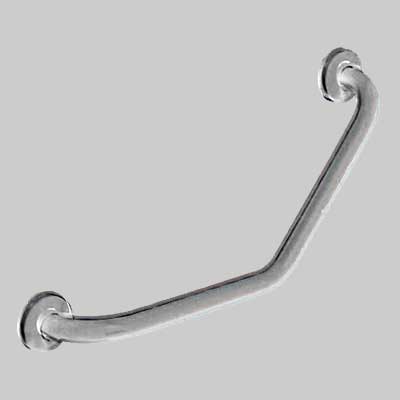 CORRIMANO ANGOLARE 45  ° ACCIAIO INOX SATINATO  cm 30 x 30     MADE IN ITALY