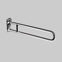 BARRA DI SOSTEGNO RIBALTABILE ACCIAIO INOX SATINATO  cm 80     MADE IN ITALY