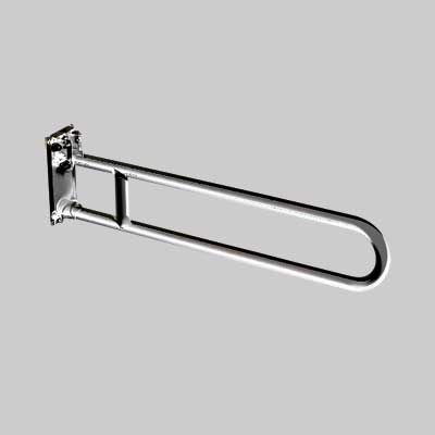 BARRA DI SOSTEGNO RIBALTABILE ACCIAIO INOX SATINATO  cm 80     MADE IN ITALY