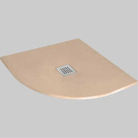 PIATTO DOCCIA SEMICIRCOLARE EFFETTO PIETRA SABBIA  80X80 cm     MADE IN ITALY