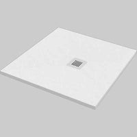 PIATTO DOCCIA QUADRATO EFFETTO PIETRA BIANCO  90x90     MADE IN ITALY