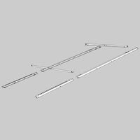 STAFFA DI SUPPORTO A TETTO CF01  Per 200 lt     MADE IN ITALY