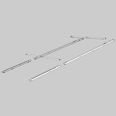 STAFFA DI SUPPORTO A TETTO CF01  Per 200 lt     MADE IN ITALY