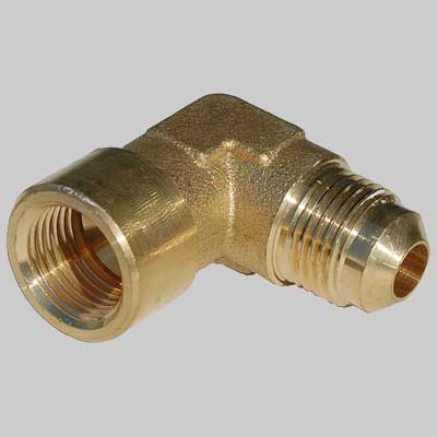 RACCORDO A GOMITO FILETTATO FEMMINA PER CONDIZIONAMENTO  F. 3/8 x 3/8 Ø 10     MADE IN ITALY