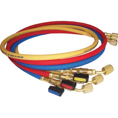 KIT TUBI FLESSIBILI PER GRUPPI MANOMETRICI MOD. A  R22R407. Att. 1/4 F x 1/4     HYWERK