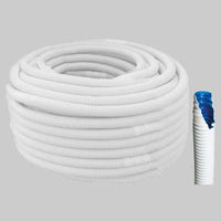 TUBO FLESSIBILE BIESTRUSO IN PP DOPPIO STRATO - Dm 18 - 20 - 50 metri - MADE IN ITALY