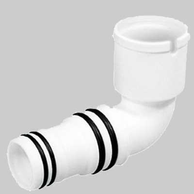 RACCORDO A GOMITO USCITA VERTICALE  90  °     MADE IN ITALY