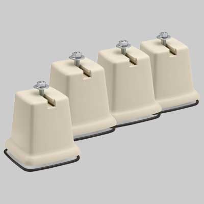 SUPPORTI A PAVIMENTO KG 100  Kit 4 pz     MADE IN ITALY