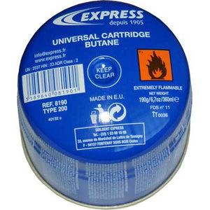 Cartuccia gas per lampada  Gr 190 express     EXPRESS