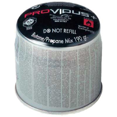 Cartuccia gas per lampada  Gr 190 eco     MADE IN ITALY