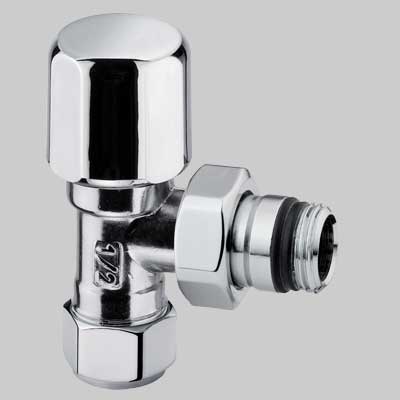 VALVOLA D'ARREDO A SQUADRA CROMATA  1/2 x 2419     ARTECLIMA