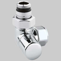 DETENTORE D'ARREDO AD ANGOLO SX CROMO  1/2 x 2419     ARTECLIMA