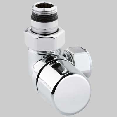 VALVOLA D'ARREDO AD ANGOLO SX TERMOSTATICA CROMO  1/2 x 2419     ARTECLIMA