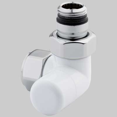 DETENTORE D'ARREDO AD ANGOLO DX BIANCO  1/2 x 2419     ARTECLIMA