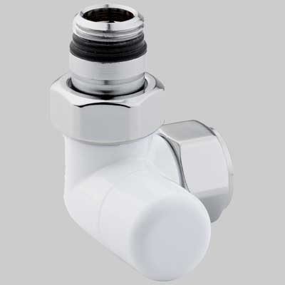 DETENTORE D'ARREDO AD ANGOLO SX BIANCO  1/2 x 24  19     ARTECLIMA