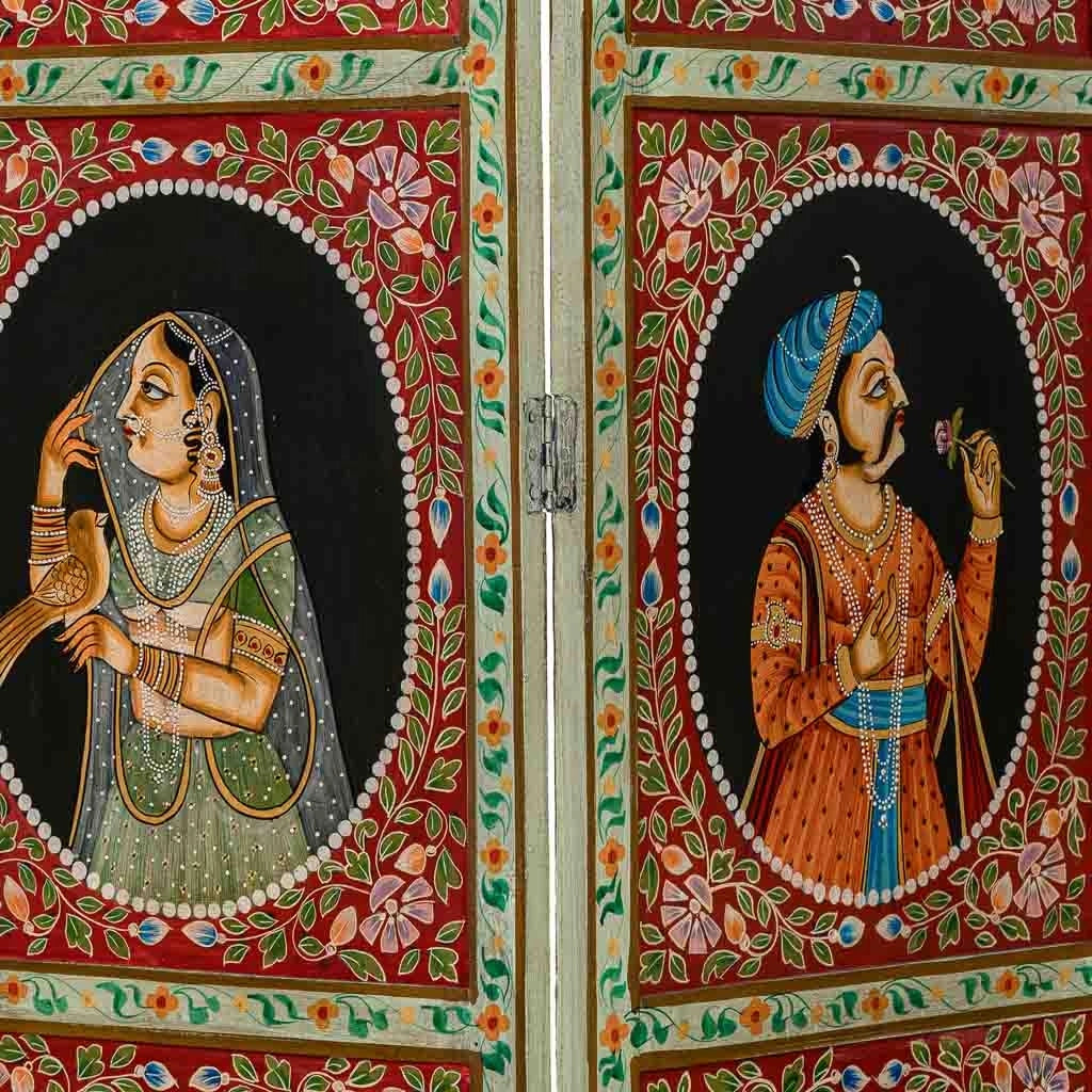 Separè in legno multicolore 47x10x183 cm