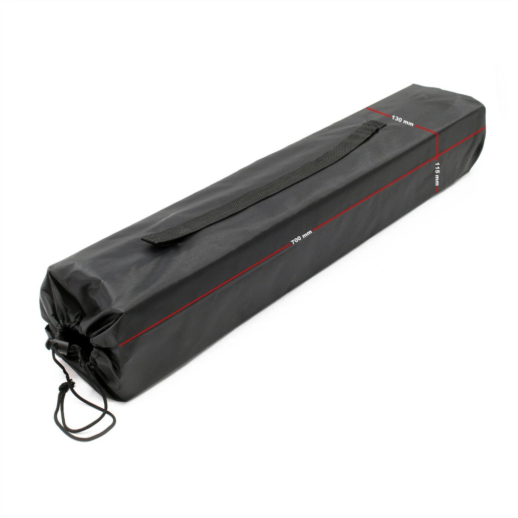 Tavolo da campeggio in alluminio con piano da 70 cm e borsa per il trasporto argentata 16_0000539