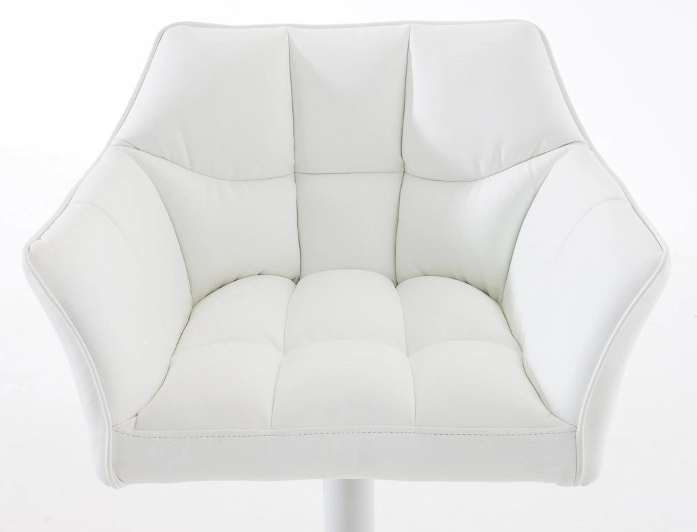 Set 2 sgabelli bar Damaso ecopelle bianco 6