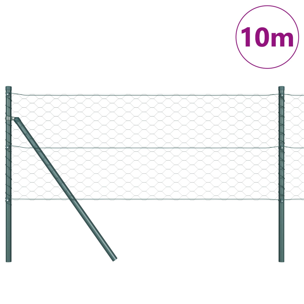Recinzione esagonale  Verde 0.6x10 m Acciaio