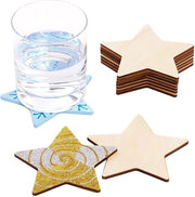 Set di Supporti in Legno - Lotto da 10 - Decorazione per Bambini per Fai da Te - Pacchetto di Legno per Fai da Te - Vernici DIY