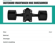 Set di Skateboard per Camion - 2 x Trucchi per Skateboard - 4 x Ruote per Skateboard - 4 x Laviatori ABEC-9 - 2 x Supporti di Altezza - Ruote per Skateboard in Poliuretano Duraturo - Set di Skateboard