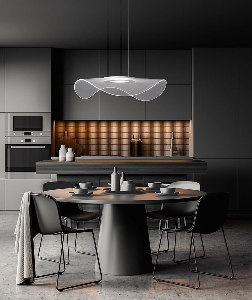 Sospensione in metallo bianco Medusa LED 45W 3000K CRI?80 220-240V 50/60Hz 2290Lm biemissione